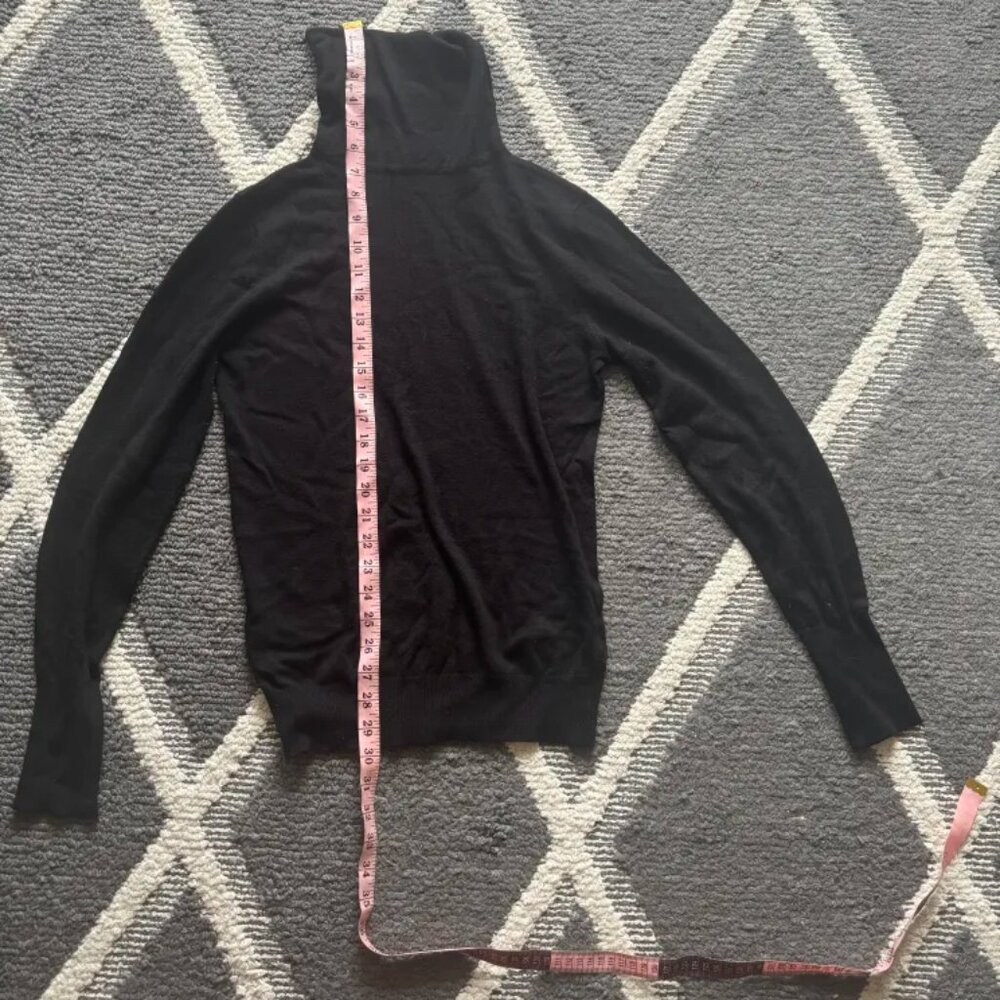 Zara Basic Black Knit Turtleneck - image 2